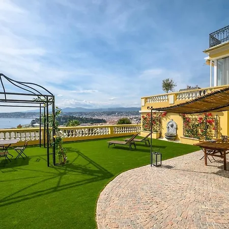 Wonderful Panoramic View With Ac Appartement Nice